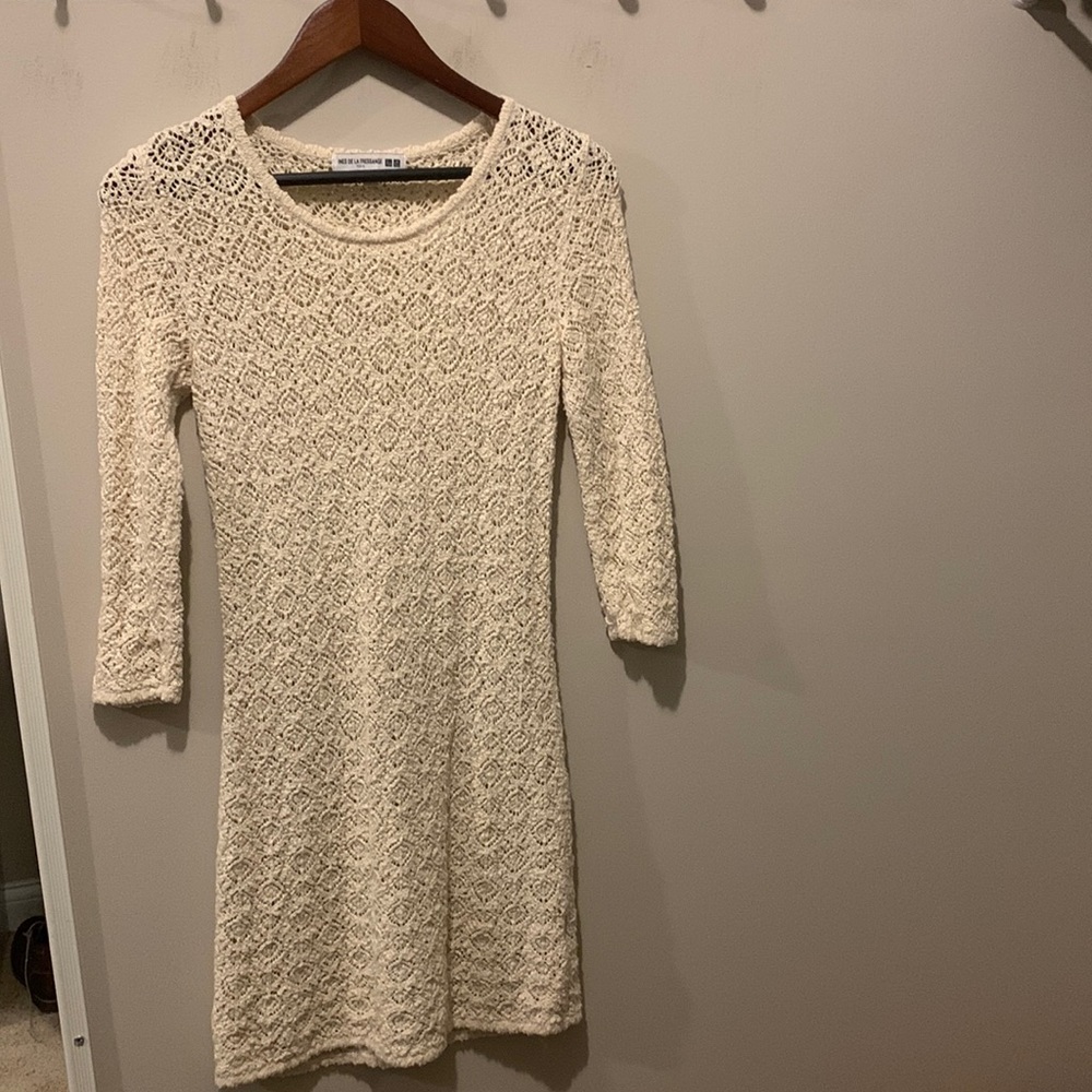UNIQLO x Ines De La Fressange cream lace tunic/dress - NWOT